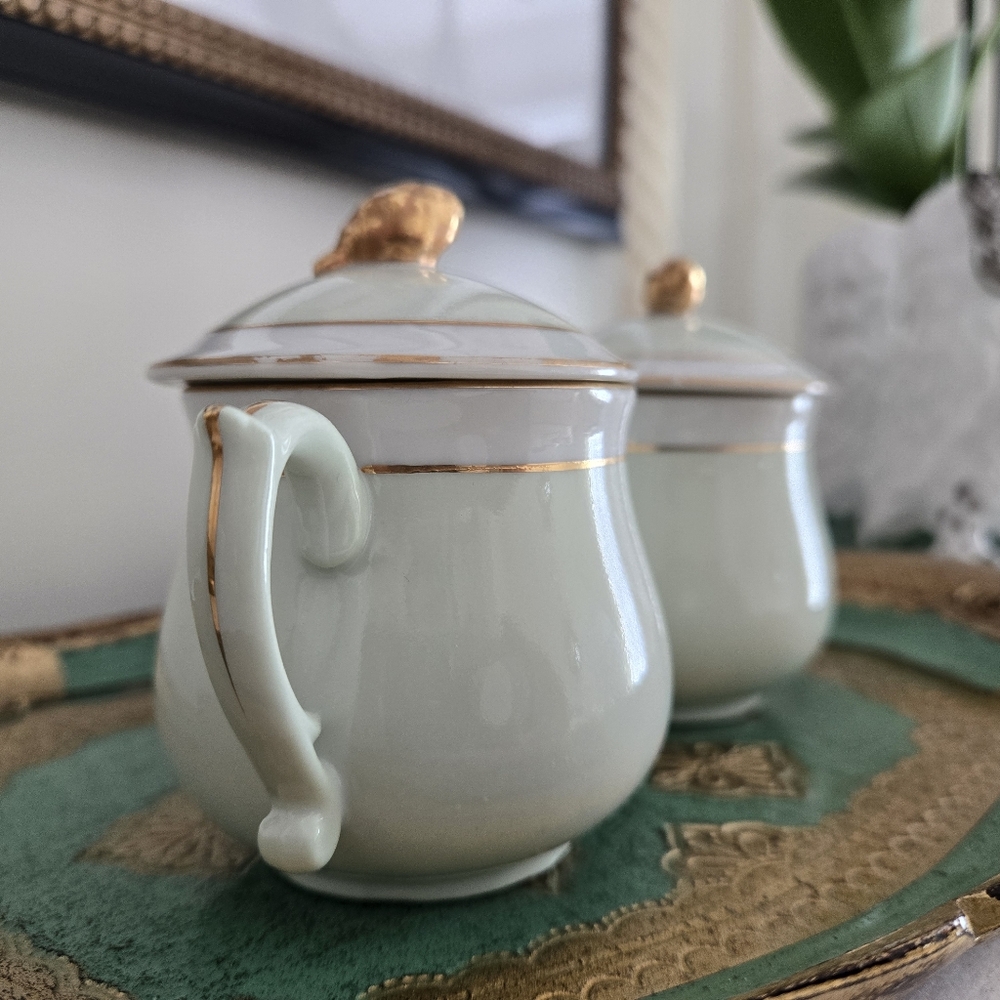 2 Pot de creme with lids